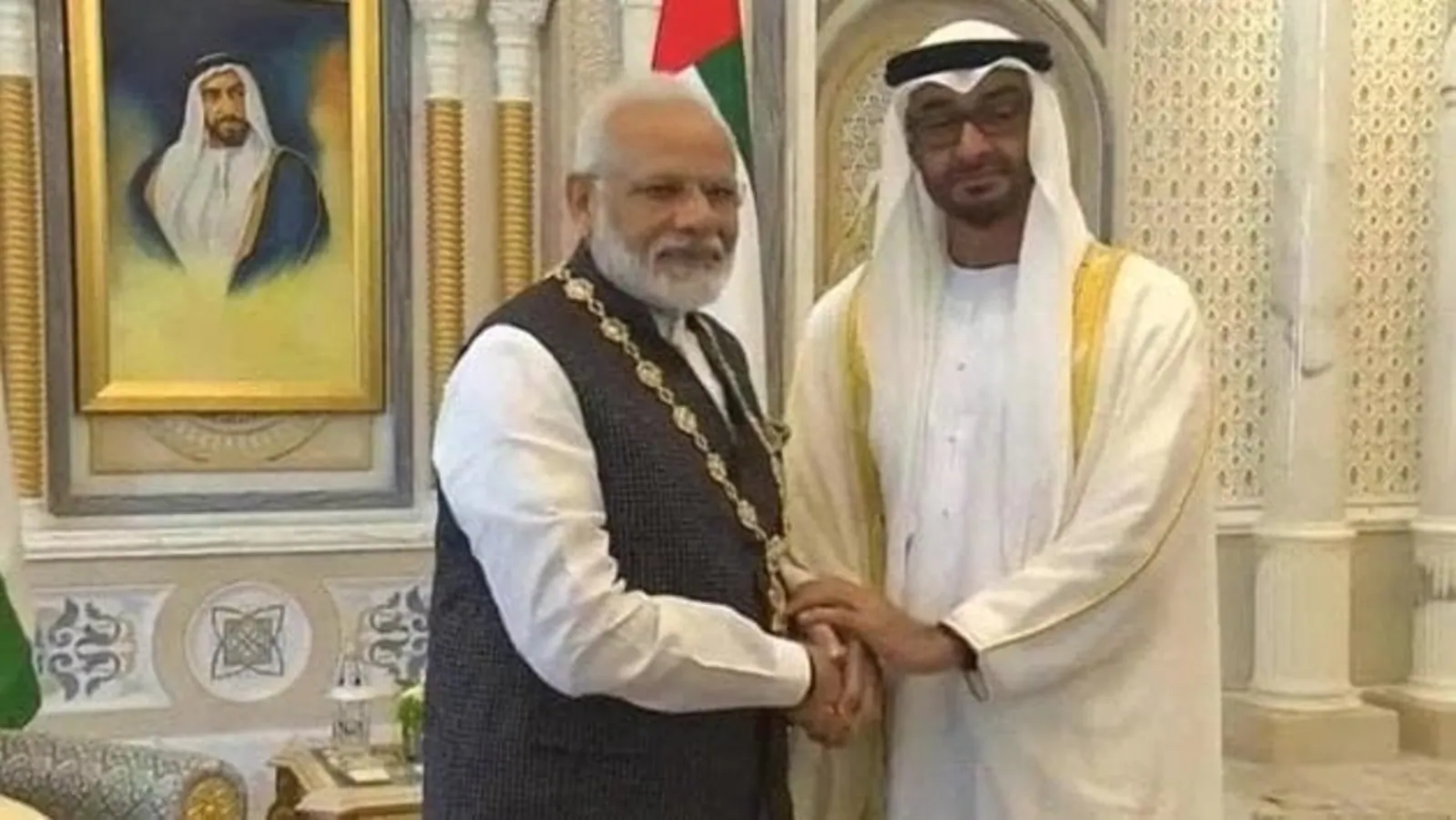 India PM Modi, UAE Crown Prince Nahayan