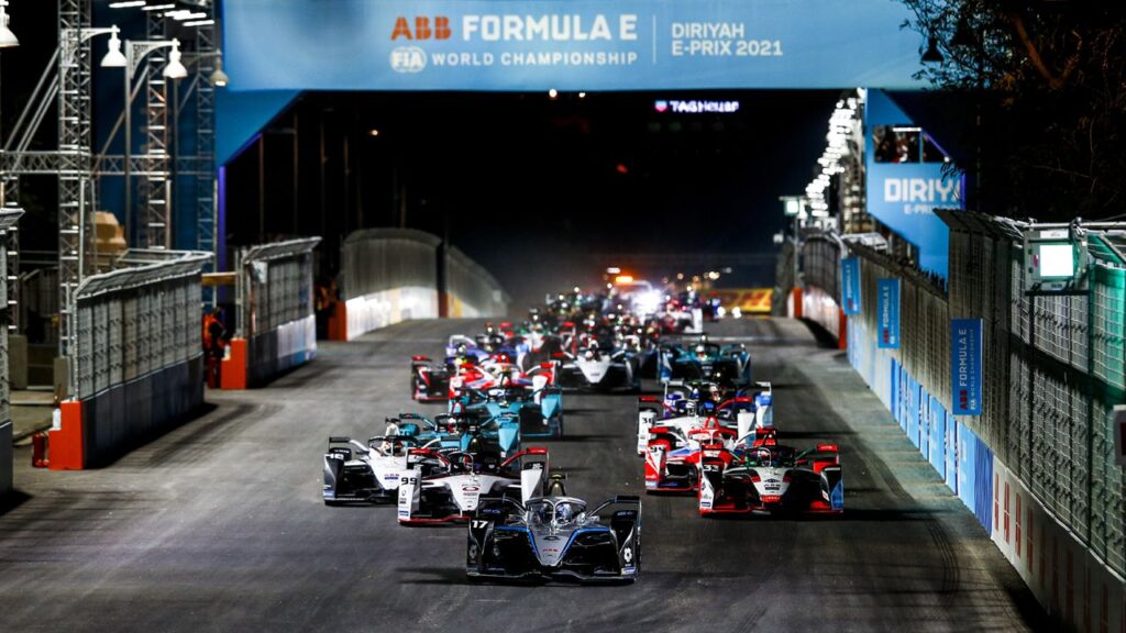 Formula E racing