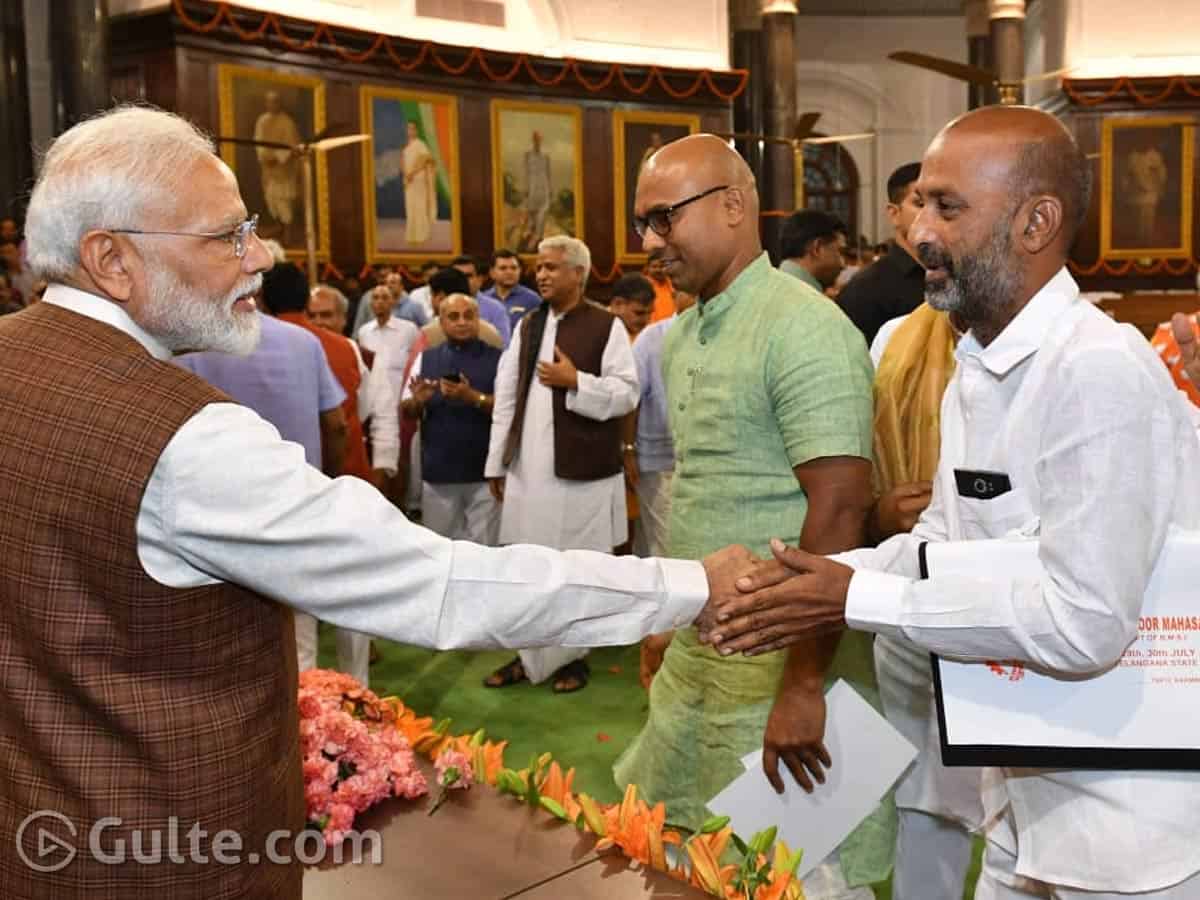 Bandi Sanjay with PM Modi