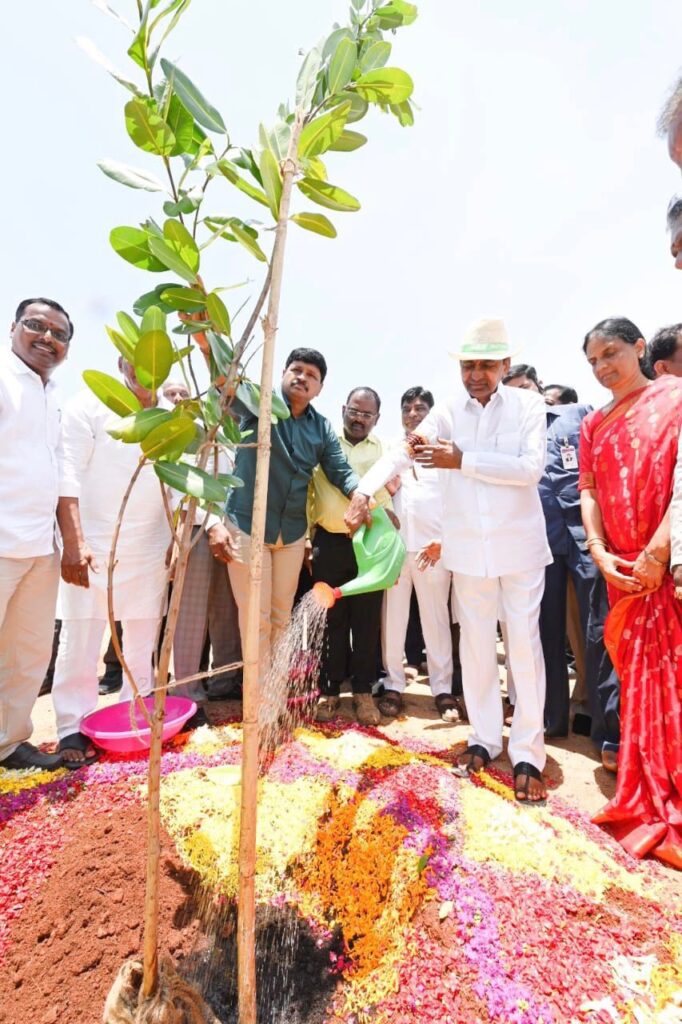 CM KCR joins GIC, plants sapling on World Environment Day