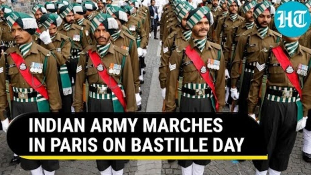 Bastille Day: PM Modi, Macron watch Punjab Regiment Parade