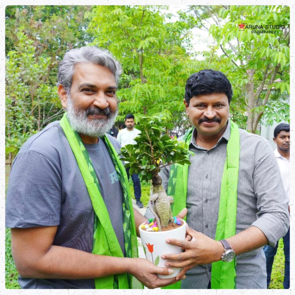 MP Santosh thanks SS Rajamouli for trees relocation