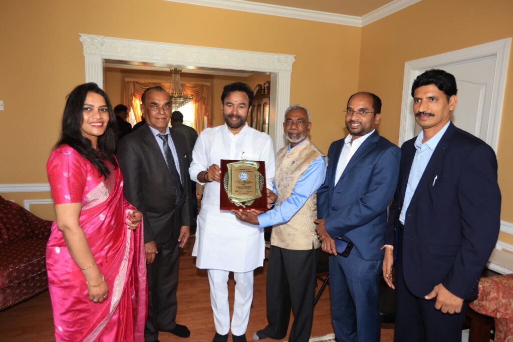 Kishan Reddy gets Global Incredible Inc leadership award