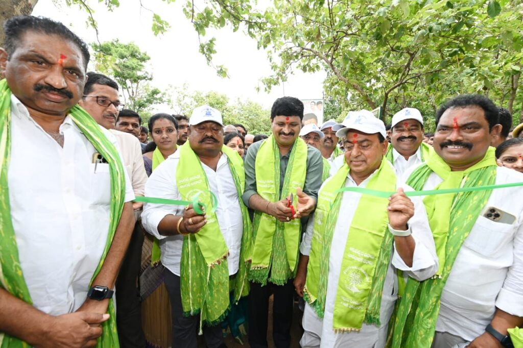 MP Santosh visits Kondaguattu forest, plants 1,000 saplings