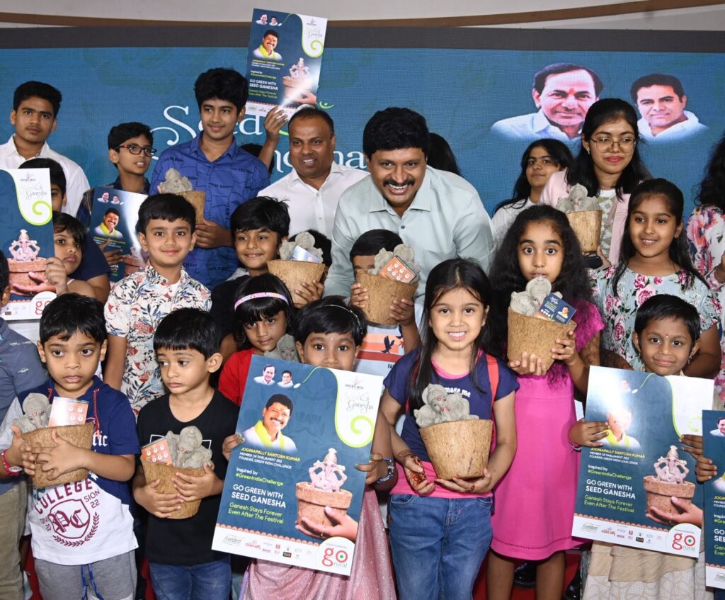 MP Santosh launches GIC’s Seed Ganesha campaign