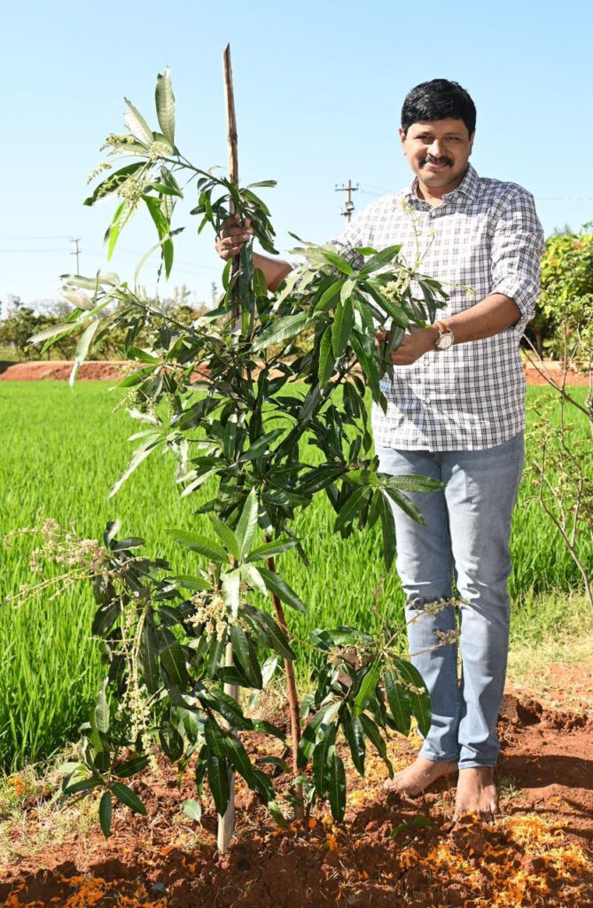 KCR @ 70: MP Santosh plants saplings to mark birthday